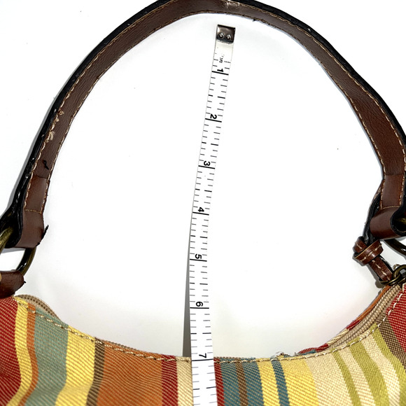 Fossil Desert Stripe Hobo Shoulder Bag Purse - Picture 8 of 11